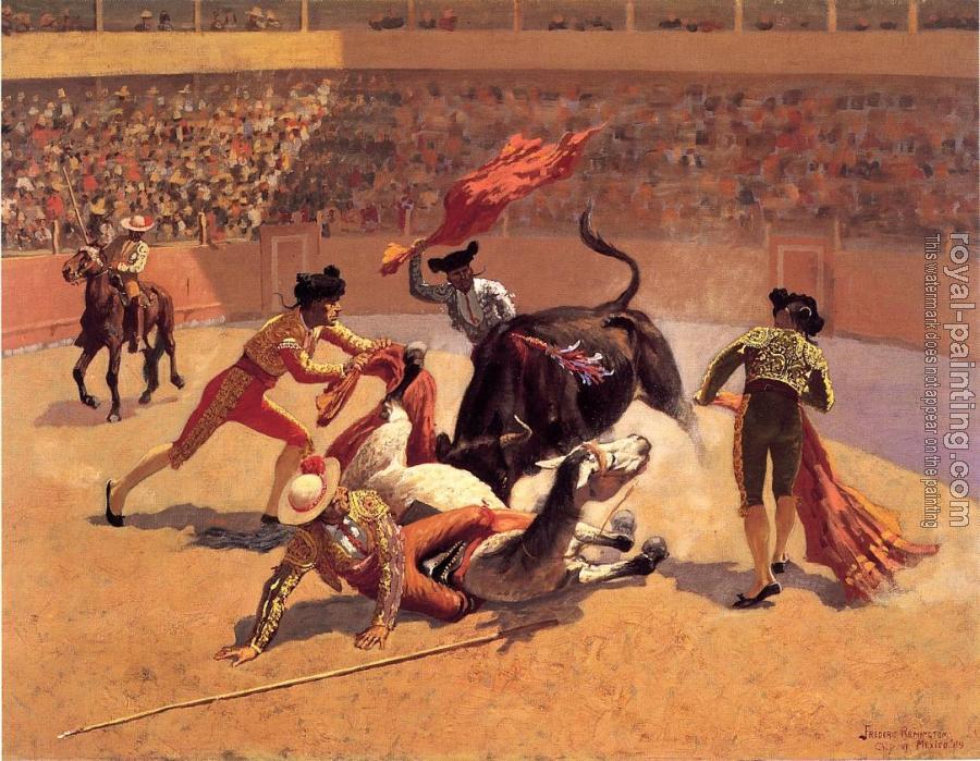 Frederic Remington : Bull Fight in Mexico